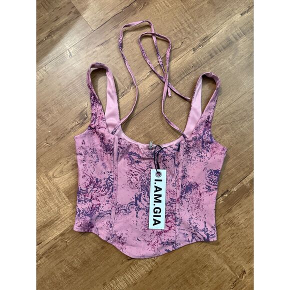 I.am.Gia Elori corset top, pink size small - Picture 4 of 6